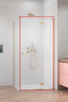 душевая дверь Radaway Garda KDJ 120х195 правая, безопасное стекло, brushed gold (10700120-99-01R)