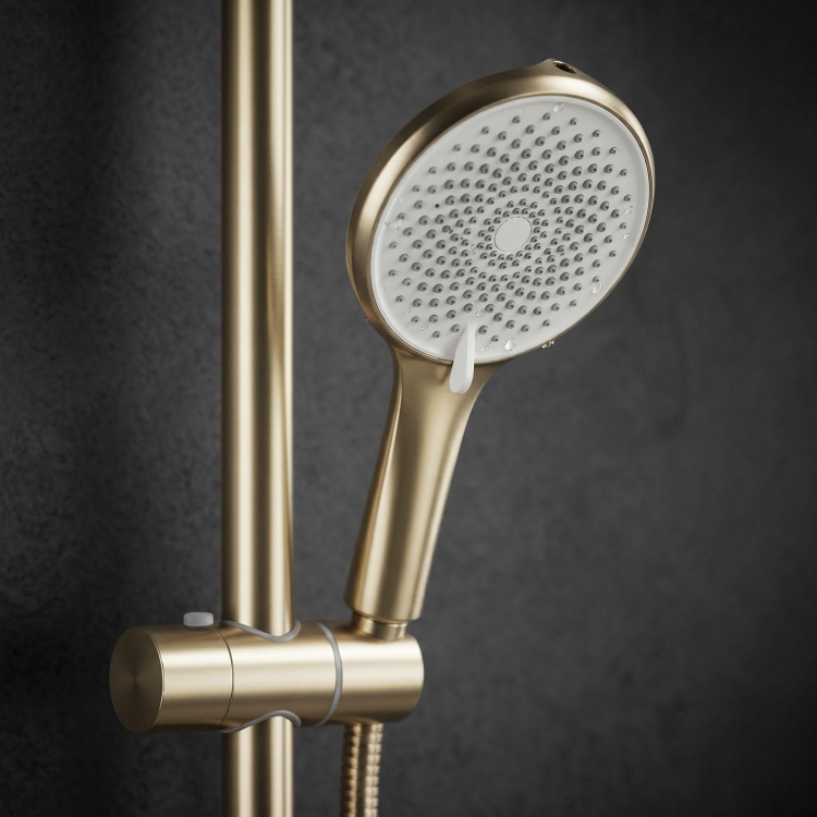 душевая система Rea Rivo brushed gold (REA-P8924)
