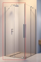 левая часть кабины Radaway Furo KDD 90x200 прозрачное стекло, хром (10105090-01-01L)