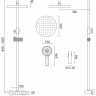 душевая система Rea Savio chrome (REA-P8544)