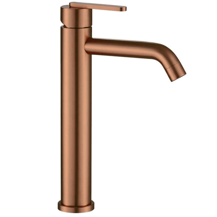змішувач для умивальника Rea Ontario високий, brushed copper (REA-B0971)