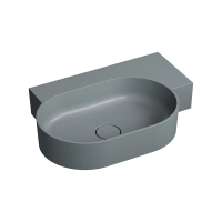 умивальник Omnires Parma M+ 64,5х44,5 кутовий, правий, matt ash grey (OVO645UWPAG)