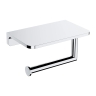 бумагодержатель с полкой Omnires Modern Project polished chrome (MP60511CR)