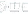 ванна акриловая Rea Bellanto 170x80 + сифон + пробка click/clack, левая (REA-W6901)