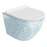 унитаз Lavita Sofi Slim Kresz подвесной, безободковый, с сиденьем (5900378335405)
