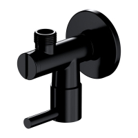 кутовий вентиль для ванни та душу Omnires semi-matt black (8857BL)