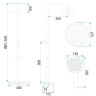 душевая система для ванны и душа Rea Farel tytan (REA-P0352)
