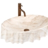 умывальник Rea Aurelia Reno 62x38 матовый, бежевый, имитация камня (REA-U3505)