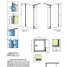 боковая стенка Radaway Arta Walk In 40x200 правая, прозрачное стекло, хром (386010-03-01R)