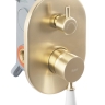 душовий комплект прихованого монтажу Rea Serra brush gold (REA-B1149)