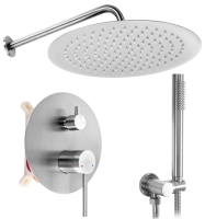 душевая система Rea Foss Clif + box скрытого монтажа, nickel brush (REA-P5969)