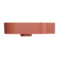 умивальник Omnires Ovo M+ 55,5x38,5 кутовий, правий, matt terracotta (OVO555UWPTE)