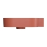 умывальник Omnires Ovo M+ 55,5x38,5 угловой, правый, matt terracotta (OVO555UWPTE)