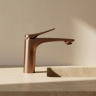 смеситель для умывальника Rea Vision низкий, brushed copper (REA-B6343)