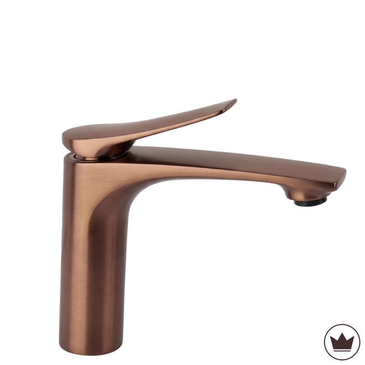 змішувач для умивальника Rea Vision низький, brushed copper (REA-B6343)