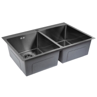 кухонная мойка Rea Joel 83x55 с сифоном black (ZLE-06410)