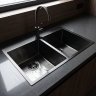 кухонная мойка Rea Joel 83x55 с сифоном black (ZLE-06410)