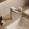 смеситель для умывальника Rea Logan brushed nickel (REA-B6683)