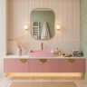 умывальник Rea Goya 37x50 pink (REA-U4410)