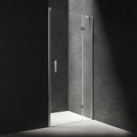 душевые двери Omnires Manhattan 90x195 см безопасное стекло chrome/transp (ADP90XLUX-TCRTR)