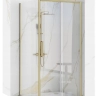 душевая стенка Rea Rapid 90х190 безопасное стекло, прозрачное, gold brush (REA-K4705)