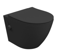 унітаз Lavita Salto Black 3.0 підвісний, сидіння дюропласт, без обідка, з функцією біде (5900378333319)