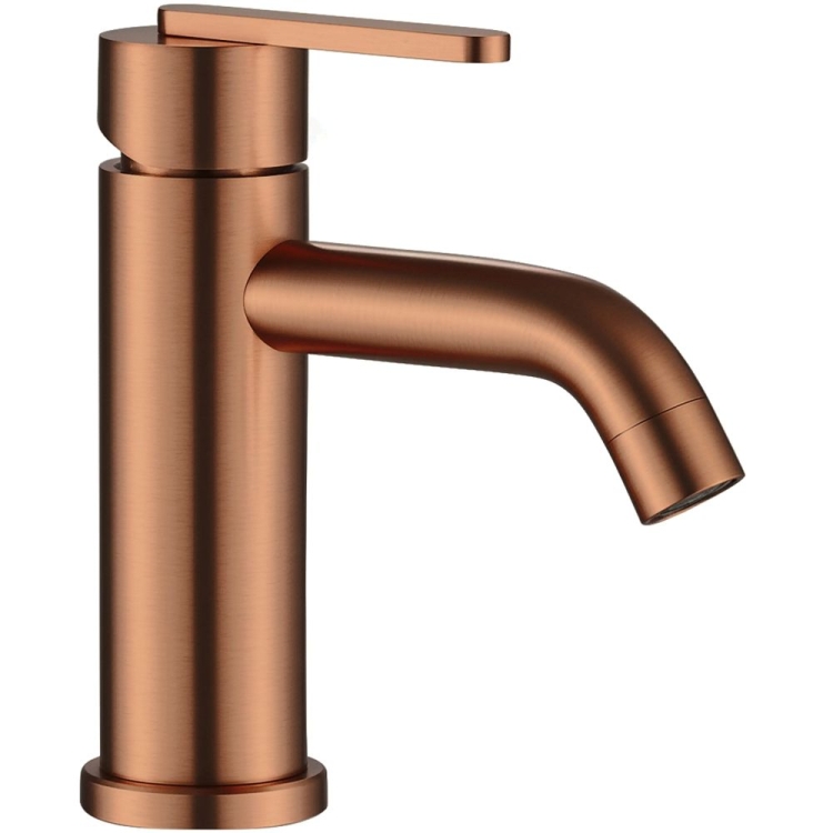 змішувач для умивальника Rea Ontario низький, brushed copper (REA-B0970)