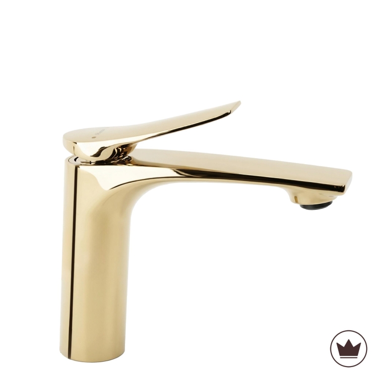 смеситель для умывальника Rea Vision низкий, gold (REA-B6341)