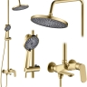 душова система Rea Marco brush gold (REA-P8548)