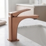 змішувач для умивальника Rea Joe Premium Low brushed copper (REA-B8936)