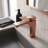 змішувач для умивальника Rea Joe Premium Low brushed copper (REA-B8936)