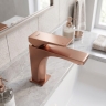 змішувач для умивальника Rea Joe Premium Low brushed copper (REA-B8936)