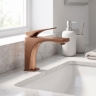 змішувач для умивальника Rea Joe Premium Low brushed copper (REA-B8936)