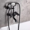 смеситель для ванны и душа Rea Rustico черный (REA-B0701)