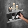 поличка Rea 28,5x14,5 SF07 brushed nickel (REA-47005)