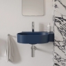 умывальник Omnires Ovo M+ 55,5x38,5 угловой, правый, matt midnight blue (OVO555UWPMB)