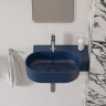 умывальник Omnires Ovo M+ 55,5x38,5 угловой, правый, matt midnight blue (OVO555UWPMB)