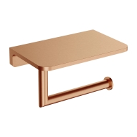 бумагодержатель с полкой Omnires Modern Project brushed copper (MP60511CPB)