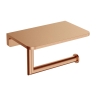 бумагодержатель с полкой Omnires Modern Project brushed copper (MP60511CPB)
