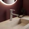змішувач для умивальника Rea Arcos brushed nickel (REA-B6961)