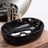 умывальник Rea Amelia 34,5x48 black marble shiny (REA-U8000)