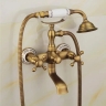смеситель для ванны и душа Rea Rustico золотой (REA-B0702)