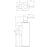 дозатор рідкого мила Omnires Modern Project white matt (MP60721WM)