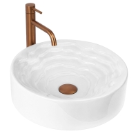 умывальник Rea Calla 42x42 глянцевый, белый (REA-U3507)