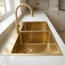 кухонная мойка Rea Joel 83x55 с сифоном brush gold (ZLE-06411)