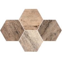 мозаика Stargres 28,3x40,8 timber heksagon