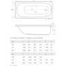 ванна акрилова Radaway Tesalia 160x70 з ніжками + сифон (WA1-06-160x070U)