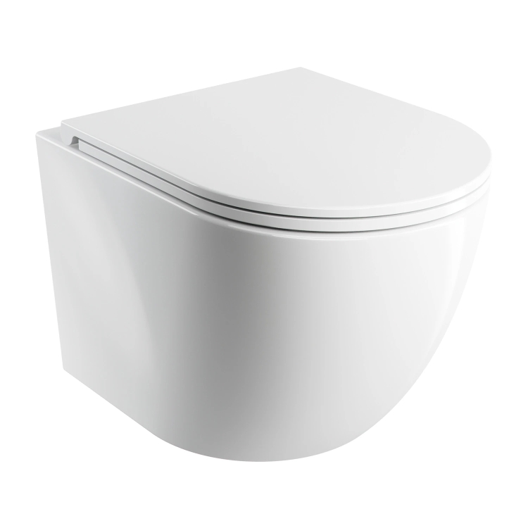унитаз Omnires Ottawa Silent Power 49x37 подвесной, сиденье дюропласт soft-close, white (OTTAWASPMWBP)