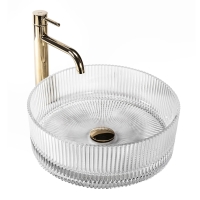 умывальник Rea Ingrid 36x36 transparent (REA-U8522)