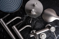 смеситель для умывальника Rea Foster высокий, brushed nickel (REA-B6324)